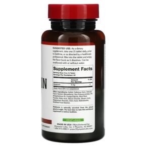 Thực phẩm bổ sung Olympian Labs Fast Dissolve Melatonin Strawberry 5 mg 60 Fast Dissolve Tablets 710013910349