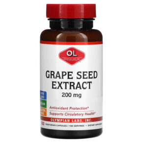Thực phẩm chức năng Olympian Labs Grape Seed Extract 200 mg 100 Vegetarian Capsules 710013000934