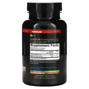 Thực phẩm bổ sung Olympian Labs Performance Sports Nutrition DIM 250 mg 30 Vegetarian Capsules 710013001139