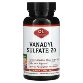 Thực phẩm chức năng Olympian Labs Vanadyl Sulfate-20 100 Vegetarian Capsules 710013000910