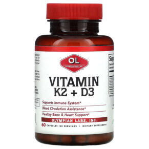 Thực phẩm chức năng Olympian Labs Vitamin K2 + D3 60 Capsules 710013912152