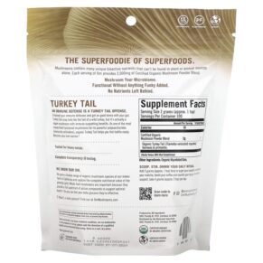 Om Mushrooms Certified Organic Mushroom Powder Turkey Tail 7.05 oz (200 g) 3 Thực phẩm bổ sung Om Mushrooms Certified Organic Mushroom Powder Turkey Tail 7.05 oz (200 g) 850030553287