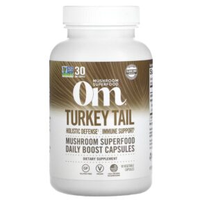 Thực phẩm chức năng Om Mushrooms Turkey Tail 90 Vegetable Capsules 856210008233