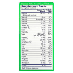 One-A-Day Energy Multivitamin/ Multimineral Supplement 50 Tablets 3 Thực phẩm bổ sung One-A-Day Energy Multivitamin/ Multimineral Supplement 50 Tablets 016500587002