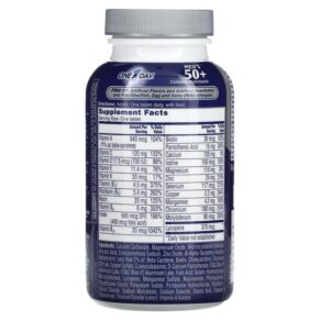 Thực phẩm bổ sung One-A-Day Men's 50+ Complete Multivitamin/Multimineral Supplement 100 Tablets 016500565338