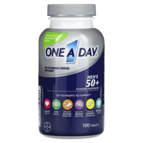 Thực phẩm chức năng One-A-Day Men's 50+ Complete Multivitamin/Multimineral Supplement 100 Tablets 016500565338