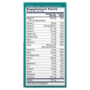 Thực phẩm bổ sung One-A-Day Women's Active Metabolism Multivitamin/ Multimineral Supplement 50 Tablets 016500587019