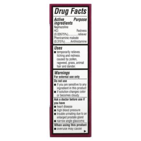 Thực phẩm bổ sung Opcon-A Clinically Proven Eye Allergy Relief 0.5 fl oz (15 ml) 310119020906