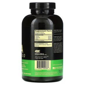 Thực phẩm bổ sung Optimum Nutrition BCAA 1000 500 mg 400 Capsules 748927020366