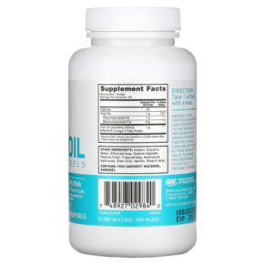 Thực phẩm bổ sung Optimum Nutrition Enteric-Coated Fish Oil 100 Softgels 748927029840