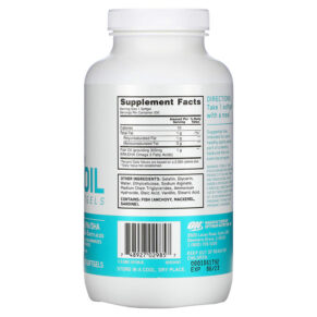 Thực phẩm bổ sung Optimum Nutrition Enteric-Coated Fish Oil 200 Softgels 748927029857