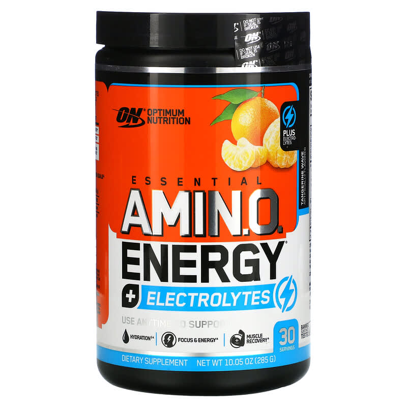 Optimum Nutrition ESSENTIAL AMIN.O. ENERGY + ELECTROLYTES Tangerine Wave 10.05 oz (285 g) 8 Thực phẩm chức năng Optimum Nutrition ESSENTIAL AMIN.O. ENERGY + ELECTROLYTES Tangerine Wave 10.05 oz (285 g) 748927060539