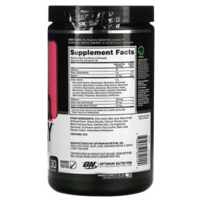 Thực phẩm bổ sung Optimum Nutrition ESSENTIAL AMIN.O. ENERGY Juicy Strawberry Burst 9.5 oz (270 g) 748927059144