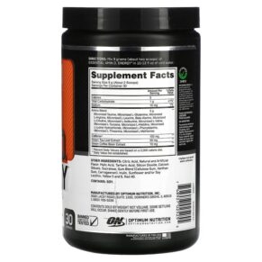 Optimum Nutrition ESSENTIAL AMIN.O. ENERGY Orange 9.5 oz (270 g) 3 Thực phẩm bổ sung Optimum Nutrition ESSENTIAL AMIN.O. ENERGY Orange 9.5 oz (270 g) 748927025255