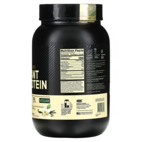 Thực phẩm bổ sung Optimum Nutrition Gold Standard 100% Plant Protein Creamy Vanilla 1.63 lbs (740 g) 748927068030