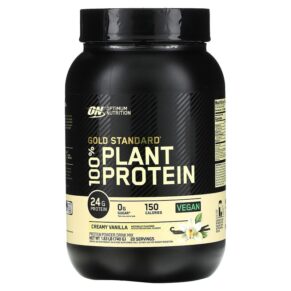 Thực phẩm chức năng Optimum Nutrition Gold Standard 100% Plant Protein Creamy Vanilla 1.63 lbs (740 g) 748927068030