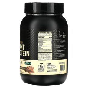 Thực phẩm bổ sung Optimum Nutrition Gold Standard 100% Plant Protein Rich Chocolate Fudge 1.76 lb (800 g) 748927068054