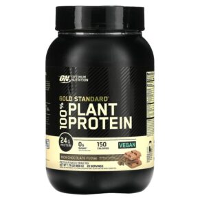 Thực phẩm chức năng Optimum Nutrition Gold Standard 100% Plant Protein Rich Chocolate Fudge 1.76 lb (800 g) 748927068054