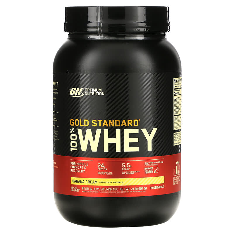 Optimum Nutrition Gold Standard 100% Whey Banana Cream 2 lb (907 g) 8 Thực phẩm chức năng Optimum Nutrition Gold Standard 100% Whey Banana Cream 2 lb (907 g) 748927029567