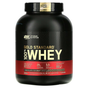 Thực phẩm chức năng Optimum Nutrition Gold Standard 100% Whey Chocolate Coconut 5 lb (2.27 kg) 748927027068