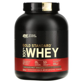Thực phẩm chức năng Optimum Nutrition Gold Standard 100% Whey Chocolate Malt 5 lb (2.27 kg) 748927022346