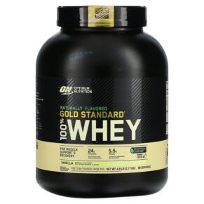 Thực phẩm chức năng Optimum Nutrition Gold Standard 100% Whey Naturally Flavored Vanilla 4.8 lb (2.17 kg) 748927052671