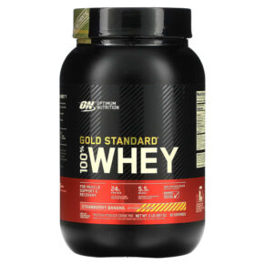 Thực phẩm chức năng Optimum Nutrition Gold Standard 100% Whey Strawberry Banana 2 lb (907 g) 748927029871