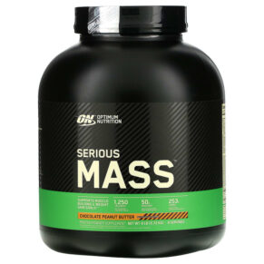 Thực phẩm chức năng Optimum Nutrition Serious Mass Protein Powder Supplement Chocolate Peanut Butter 6 lb (2.72 kg) 748927051438
