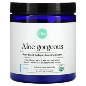 Thực phẩm chức năng Ora Aloe Gorgeous Plant-Based Collagen-Boosting Powder Vanilla 8.47 oz (240 g) 856720007542