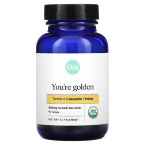 Thực phẩm chức năng Ora You're Golden Organic Turmeric Curcumin 500 mg 90 Tablets 856720007085
