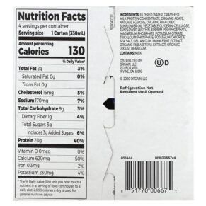 Thực phẩm bổ sung Orgain Clean Protein Shake Vanilla Bean 4 Pack 11 fl oz (330 ml) Each 851770006675