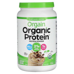 Thực phẩm chức năng Orgain Organic Protein Powder Iced Coffee 2.03 lbs (920 g) 851770007764