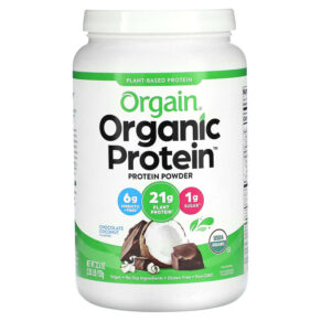 Thực phẩm chức năng Orgain Organic Protein Powder Plant Based Chocolate Coconut 32.4 oz (920 g) 851770007559