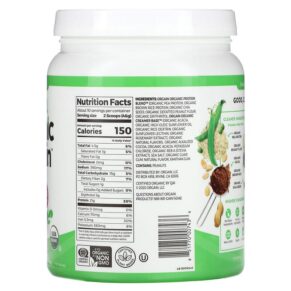 Thực phẩm bổ sung Orgain Organic Protein Powder Plant Based Chocolate Peanut Butter 1.02 (462 g) 851770007436