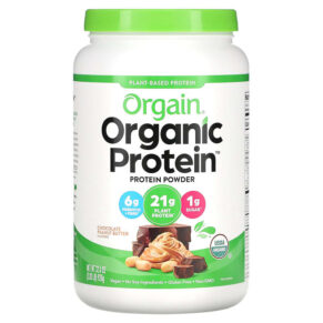 Thực phẩm chức năng Orgain Organic Protein Powder Plant Based Chocolate Peanut Butter 2.03 lb (920 g) 851770006026