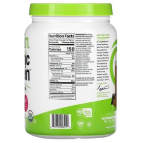 Thực phẩm bổ sung Orgain Organic Protein Powder Plant Based Creamy Chocolate Fudge 1.02 lb (462 g) 851770003919