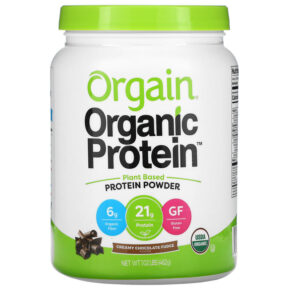 Thực phẩm chức năng Orgain Organic Protein Powder Plant Based Creamy Chocolate Fudge 1.02 lb (462 g) 851770003919