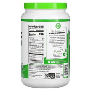 Thực phẩm bổ sung Orgain Organic Protein Powder Vanilla Bean 2.03 lbs (920 g) 851770003254