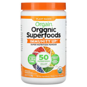 Thực phẩm chức năng Orgain Plant-Based Organic Superfoods + Immunity Up Orange Tangerine 9.9 oz (280 g) 851770007719