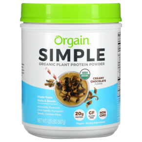Thực phẩm chức năng Orgain Simple Organic Plant Protein Powder Creamy Chocolate 1.25 lb (567 g) 851770007474