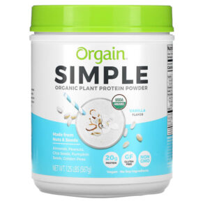 Thực phẩm chức năng Orgain Simple Organic Plant Protein Powder Vanilla 1.25 lb (567 g) 851770007481