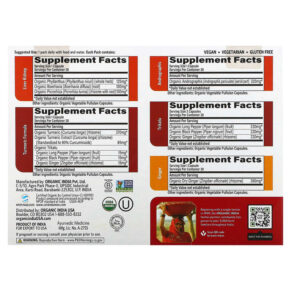 Thực phẩm bổ sung Organic India Digestive Support Daily Pack 30 Daily Packs 180 Vegetable Capsules 850021635190