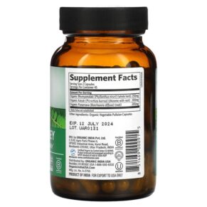 Thực phẩm bổ sung Organic India Liver Kidney 90 Vegetarian Caps 851469000915