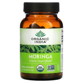Thực phẩm chức năng Organic India Moringa 90 Vegetarian Caps 801541508174