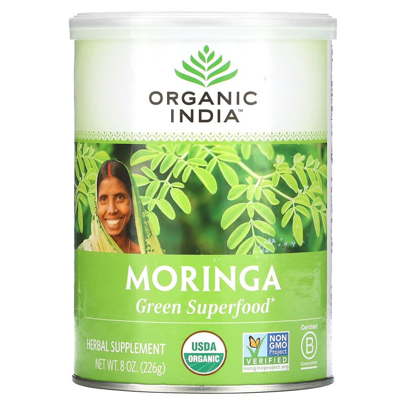 Organic India Moringa Green Superfood 8 oz (226 g) 8 Thực phẩm chức năng Organic India Moringa Green Superfood 8 oz (226 g) 801541508181