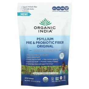 Thực phẩm chức năng Organic India Psyllium Pre & Probiotic Fiber Original 10 oz (283.5 g) 801541517251