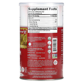 Thực phẩm bổ sung Organic India Psyllium Whole Husk Fiber 12 oz (340 g) 801541107612