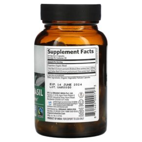 Thực phẩm bổ sung Organic India Tulsi-Holy Basil 90 Vegetarian Caps 851469000793