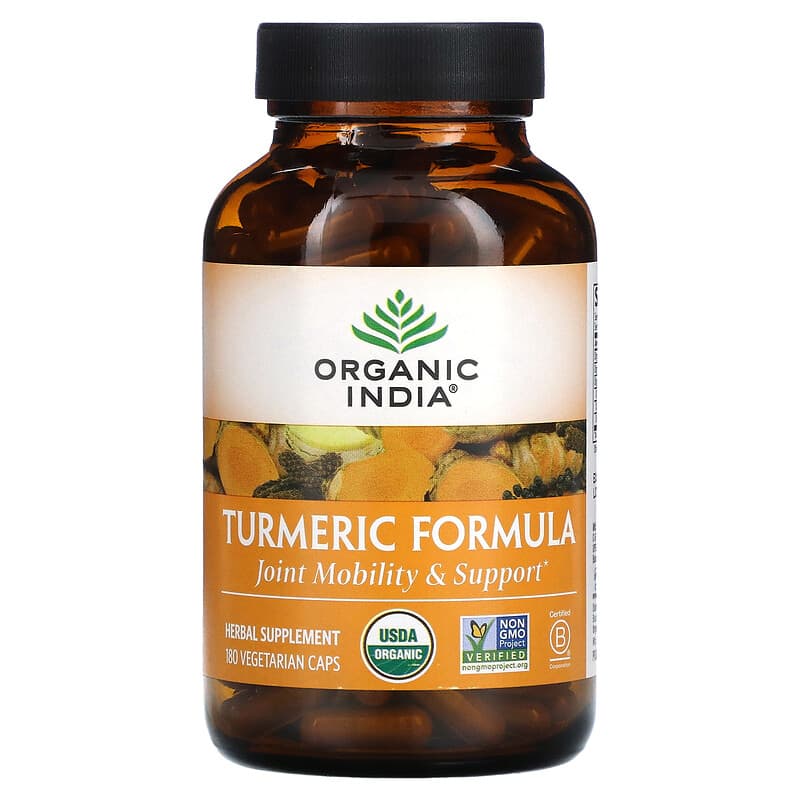Organic India Turmeric Formula 180 Vegetarian Caps 8 Thực phẩm chức năng Organic India Turmeric Formula 180 Vegetarian Caps 801541512485