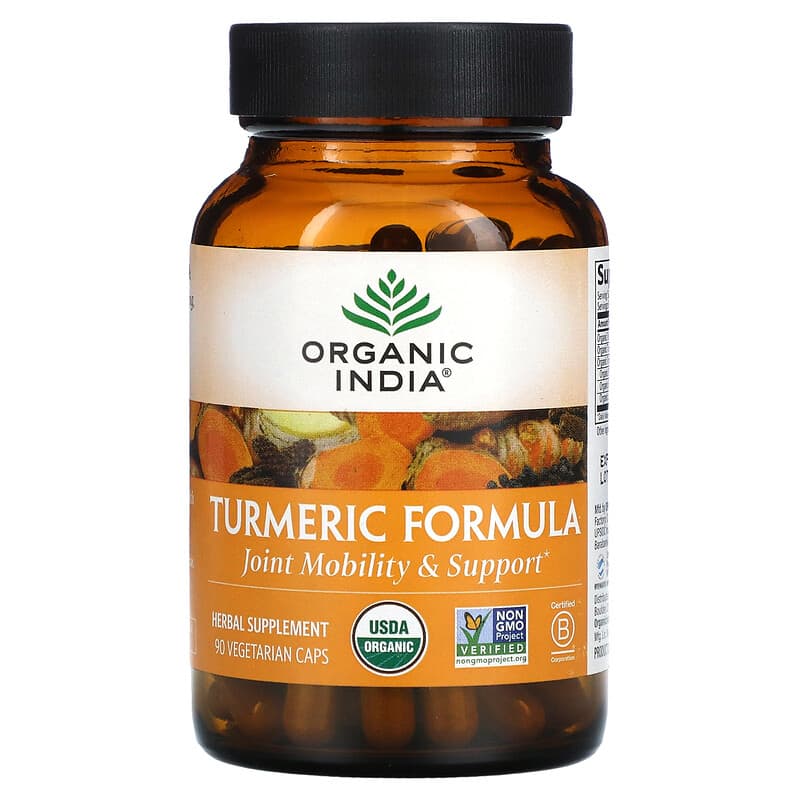 Organic India Turmeric Formula 90 Vegetarian Caps 8 Thực phẩm chức năng Organic India Turmeric Formula 90 Vegetarian Caps 851469000113